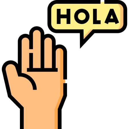 Spanish language learning illustration